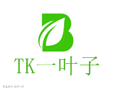 TK一叶子logo设计