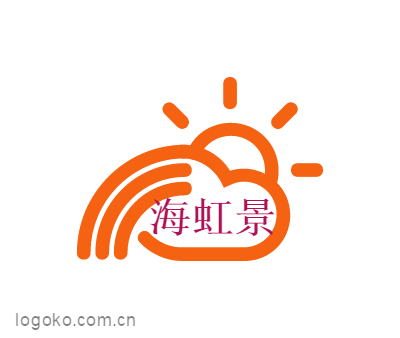 海虹景logo设计