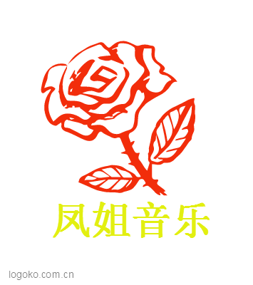 凤姐音乐logo设计