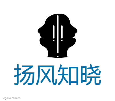 扬风知晓logo设计