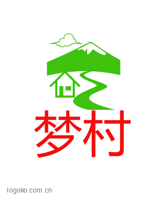 梦村logo设计