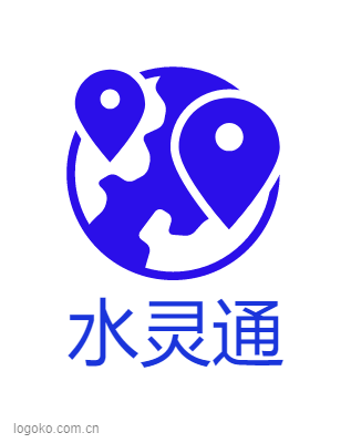 水灵通logo设计