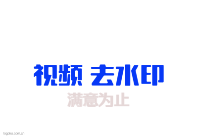 视频 去水印logo设计