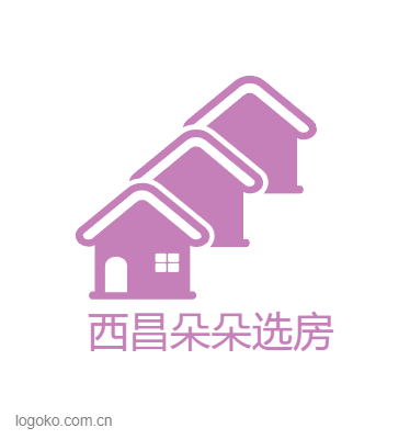 西昌朵朵选房logo设计