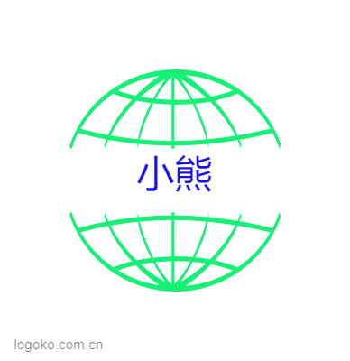 小熊logo设计