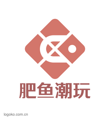 肥鱼潮玩logo设计