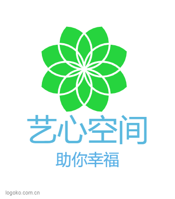 艺心空间logo设计