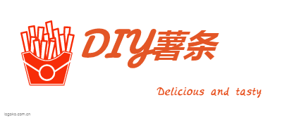 DIY薯条logo设计