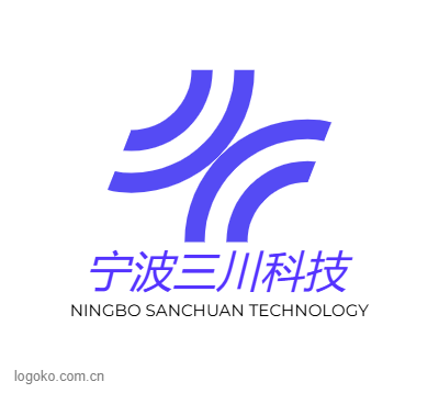 宁波三川科技logo设计