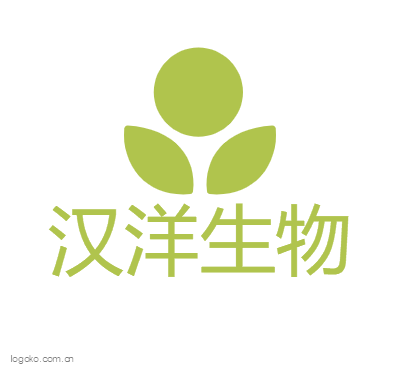 汉洋生物logo设计