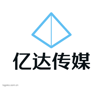 亿达传媒logo设计