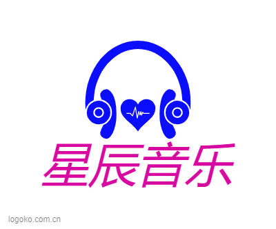 星辰音乐logo设计