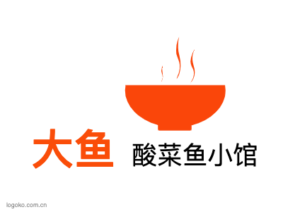 大鱼logo设计