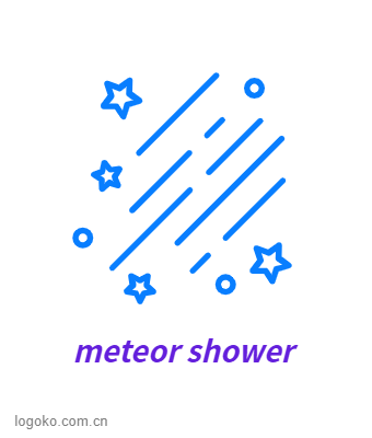 meteor showerlogo设计