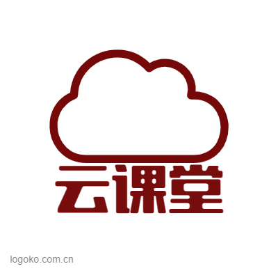 云课堂logo设计