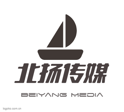 北扬传媒logo设计