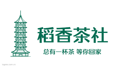 稻香茶社logo设计