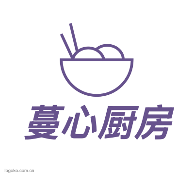 蔓心厨房logo设计