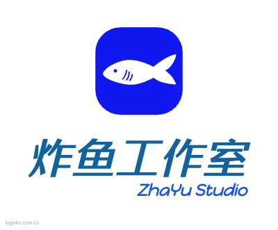 炸鱼工作室logo设计