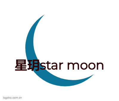 星玥star moonlogo设计