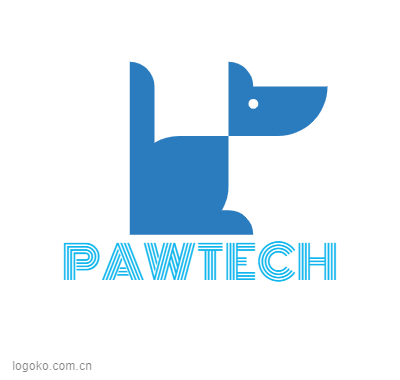 PAWTECHlogo设计