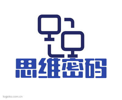 思维密码logo设计