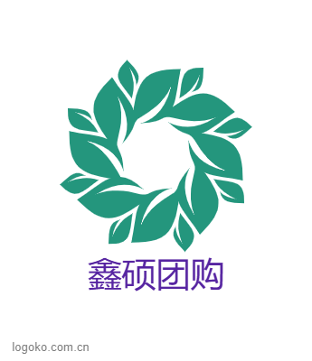 鑫硕团购logo设计