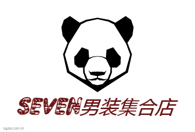 SEVEN男装集合店logo设计