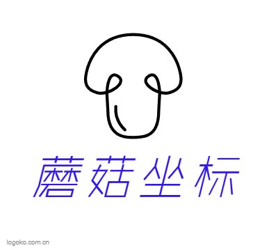 蘑菇坐标logo设计