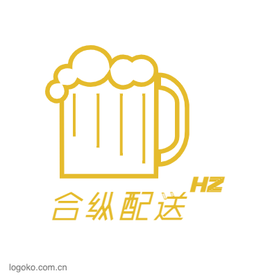 合纵配送logo设计