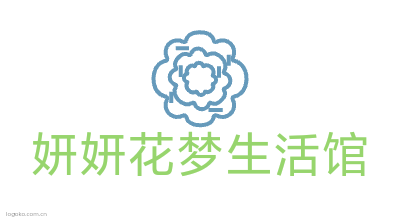 妍妍花梦生活馆logo设计