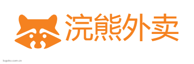 浣熊外卖logo设计