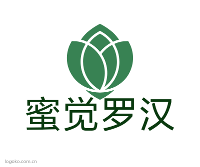 蜜觉罗汉logo设计